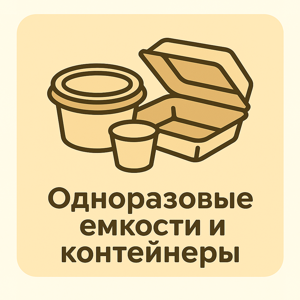 Одноразовые емкости и контейнеры